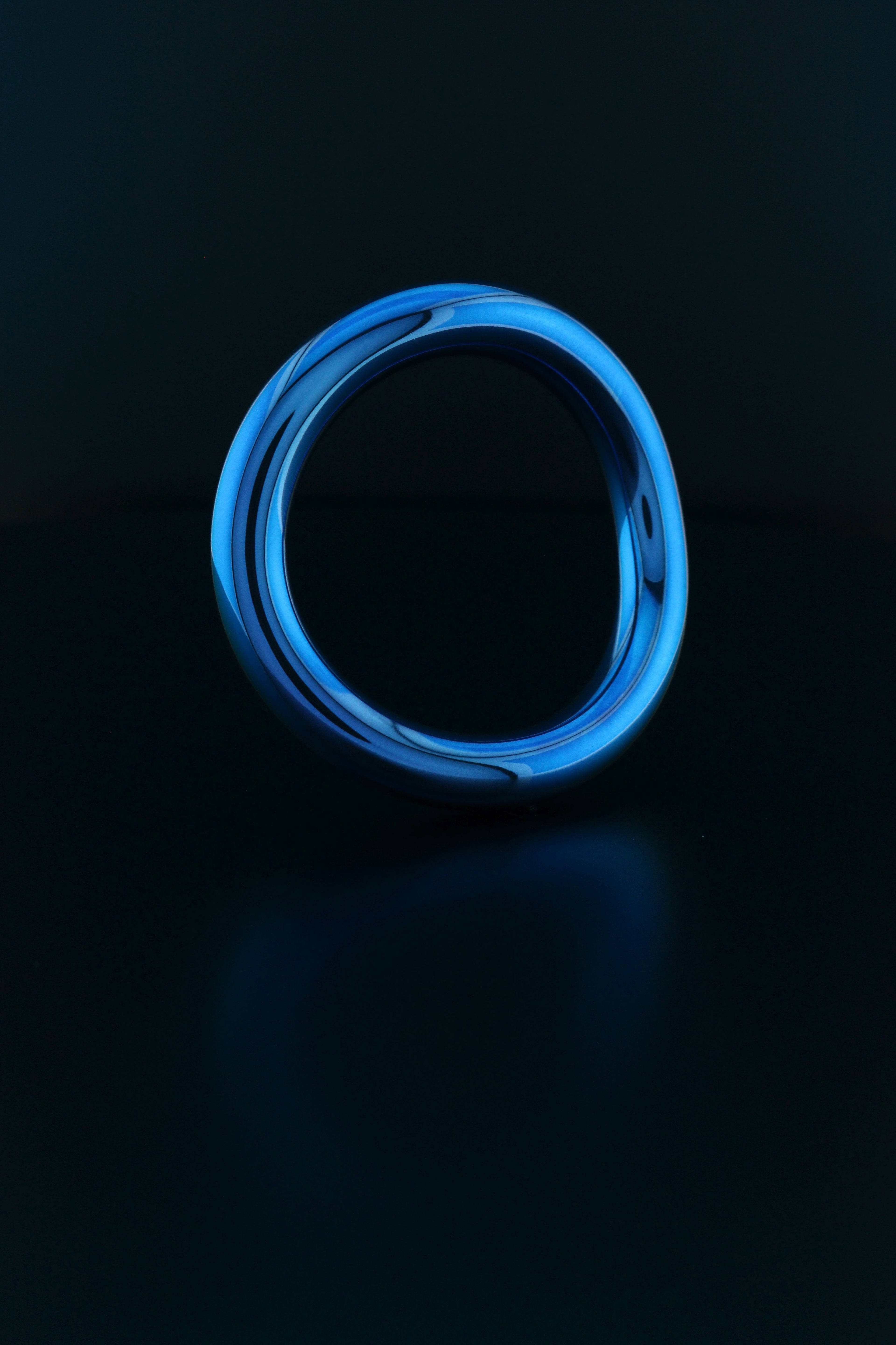 VRLTi Halo Anodised Blue Titanium Torso Ring