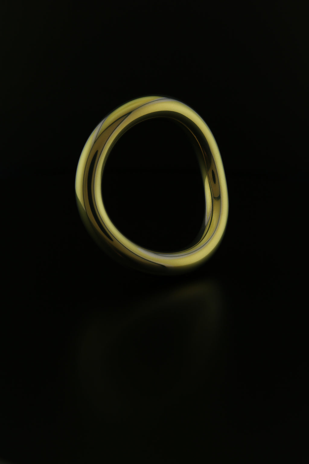 VRLTi Halo Anodised Gold Titanium Torso Ring