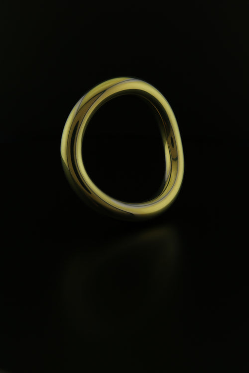VRLTi Halo Anodised Gold Titanium Torso Ring