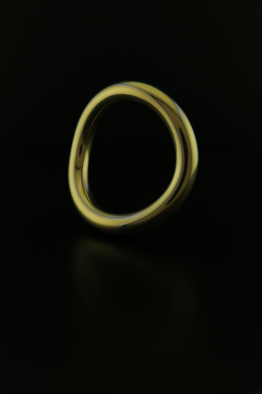 VRLTi Halo Anodised Gold Titanium Torso Ring