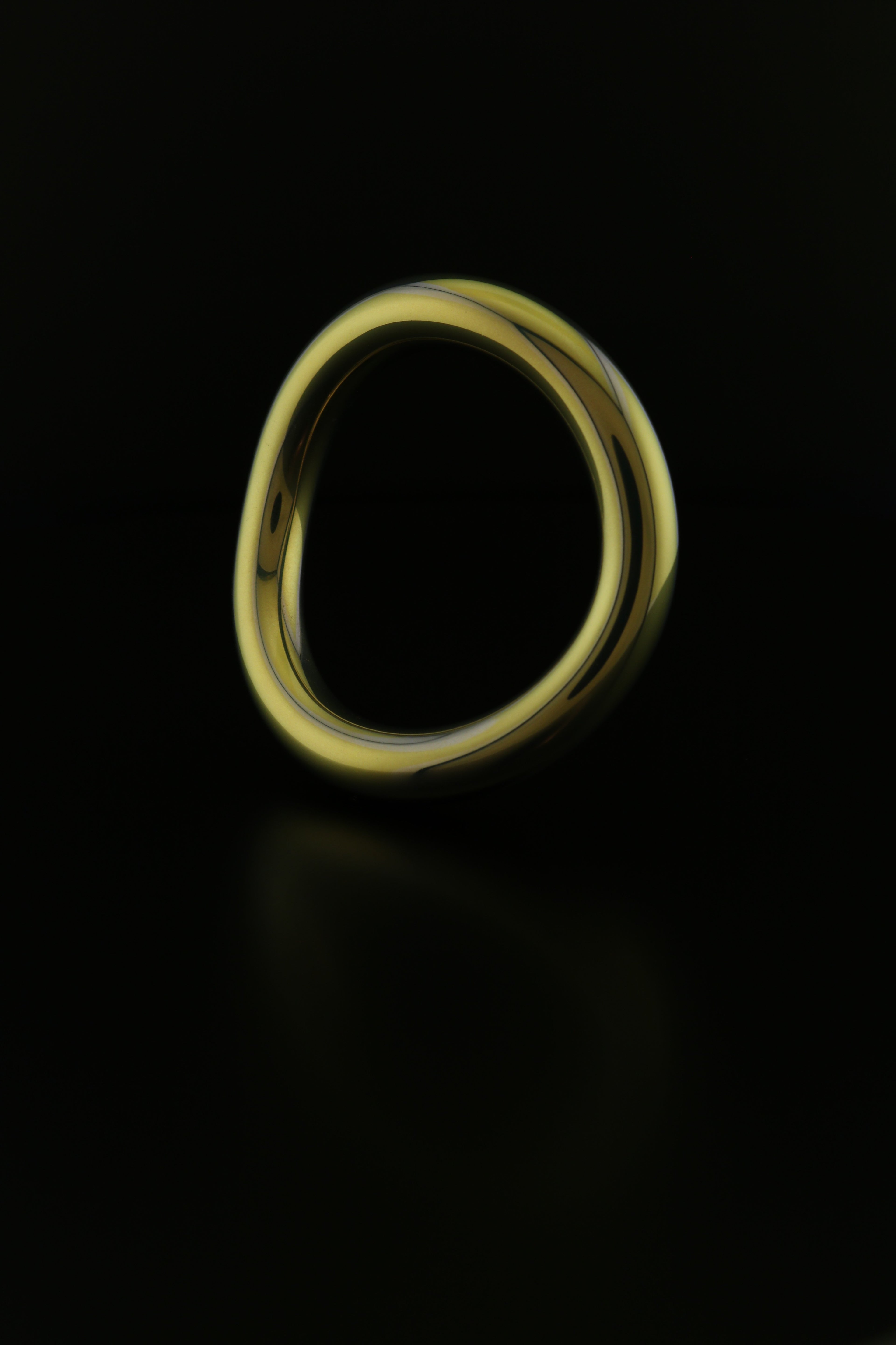 VRLTi Halo Anodised Gold Titanium Torso Ring